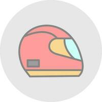 diseño de icono de vector de casco