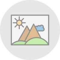 Hill Vector Icon Design