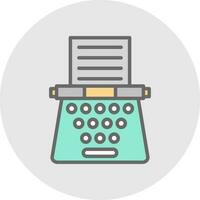 Typewriter Vector Icon Design