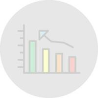 Bar graph Vector Icon Design