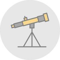 diseño de icono de vector de telescopio