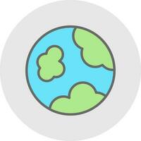 Planet earth Vector Icon Design