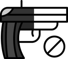 No rifle vector icono diseño