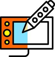 Drawing tablet Vector Icon Design