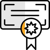 Certificate Vector Icon Design