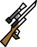 diseño de icono de vector de rifle