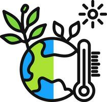 diseño de icono de vector de cambio climático