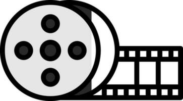 Film roll Vector Icon Design