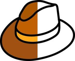 diseño de icono de vector de sombrero