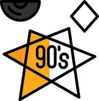 90s vector icono diseño