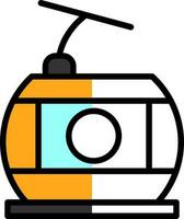 Cable car Vector Icon Design