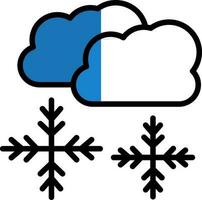 Snowing Vector Icon Design