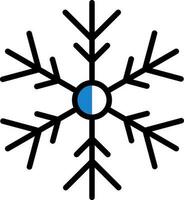 diseño de icono de vector de copo de nieve