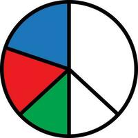 Pie chart Vector Icon Design