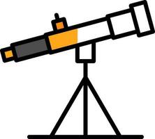 diseño de icono de vector de telescopio