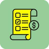 Invoice Vector Icon Design