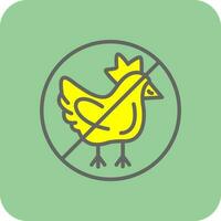 No chicken Vector Icon Design