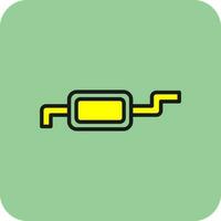 Muffler Vector Icon Design