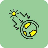 Greenhouse effect Vector Icon Design