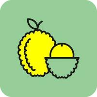 lychee vector icono diseño