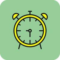 diseño de icono de vector de reloj de alarma