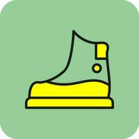 Snow boot Vector Icon Design