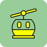 Ski lift Vector Icon Design