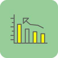 Bar graph Vector Icon Design