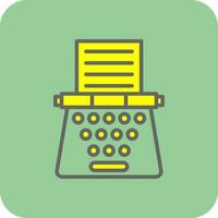 Typewriter Vector Icon Design