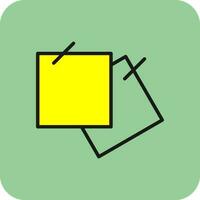 Sticky notes Vector Icon Design