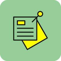 Sticky note Vector Icon Design