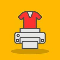 Dtg printer Vector Icon Design