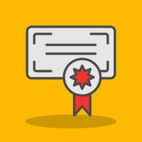 Certificate Vector Icon Design