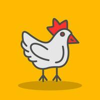 diseño de icono de vector de pollo