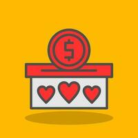 Donation Vector Icon Design