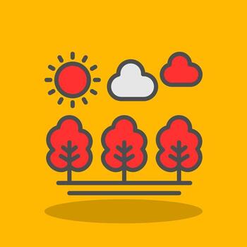 Forest Vector Icon Design