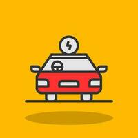 Hybrid car Vector Icon Design