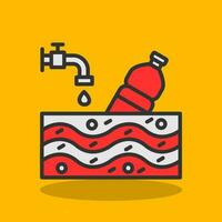 Water pollution Vector Icon Design