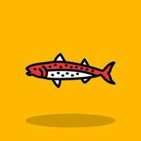 Mackerel Vector Icon Design