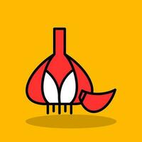 Garlic Vector Icon Design