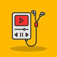 Walkman Vector Icon Design