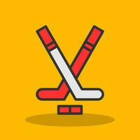 diseño de icono de vector de hockey