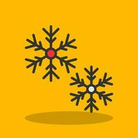 diseño de icono de vector de nieve