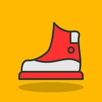 Snow boot Vector Icon Design