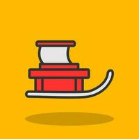 Sled Vector Icon Design