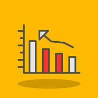 Bar graph Vector Icon Design