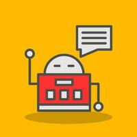 Chatbot Vector Icon Design