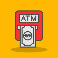 Atm machine Vector Icon Design