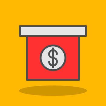 diseño de icono de vector de caja