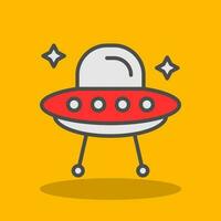 Alien ship Vector Icon Design